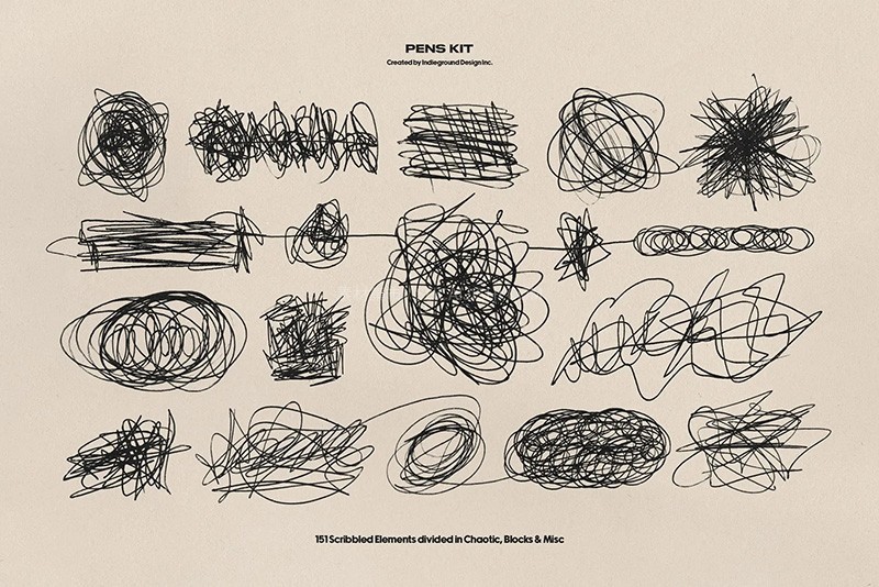 Photoshop经典笔迹手绘涂鸦笔刷